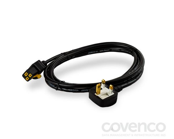 Power Cord Locking C19 To BS1363A (UK) AC 240V IEC 60320 Power Cord Locking C19 To BS1363A (UK) AC 240V IEC 60320