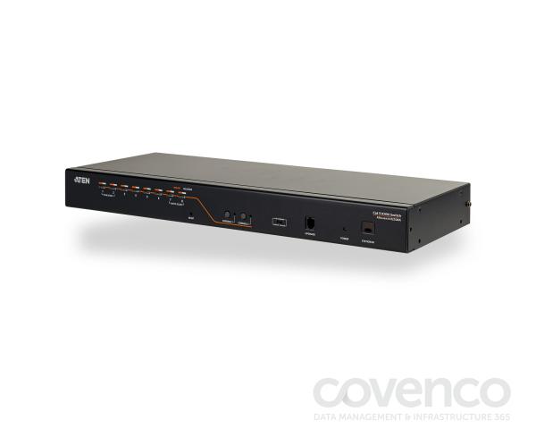8-Port 2-console Cat 5e / 6 KVM Switch Black