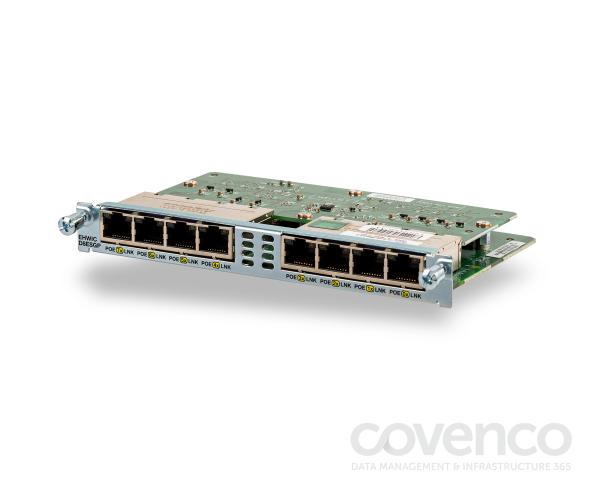 EIGHT PORT 10 / 100 / 1000 ETHERNET SWITCH INTERFACE CARD With POE