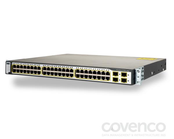 Cisco Catalyst 3750 48 Port (10 / 100 / 1000) With 4 x SFP, Dual Stack Ports And