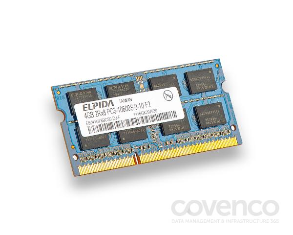 1 x 4 GB DDR3 10600 MB/s (1333 MHz) Unbuffered SODIMM Memory