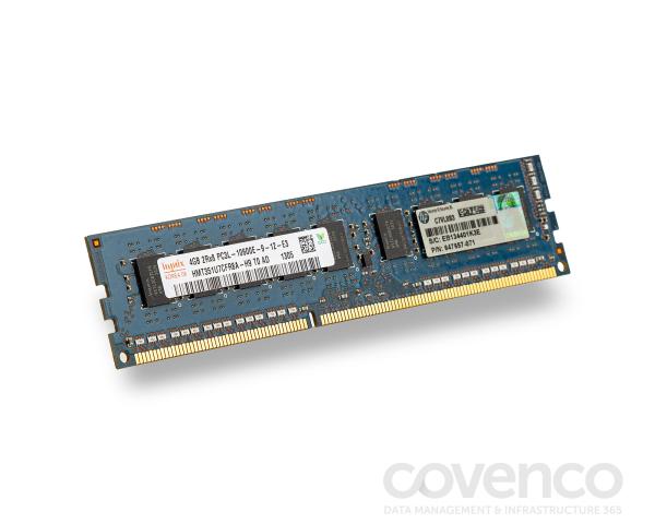 HP 4GB (1x4GB) Dual Rank x8 PC3L-10600E (DDR3-1333) Unbuffered CAS-9 Low Voltage