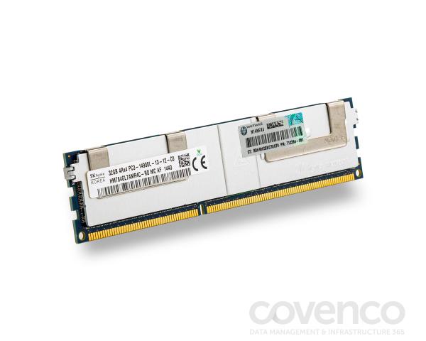 HP 32GB (1x32GB) Quad Rank X4 PC3-14900L (DDR3-1866) Load Reduced CAS-13 Memory 
