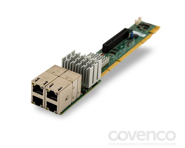 1U UIO Network Interface Card PCIe Adapter With Integrated 4-port 10 GbE Base-T 