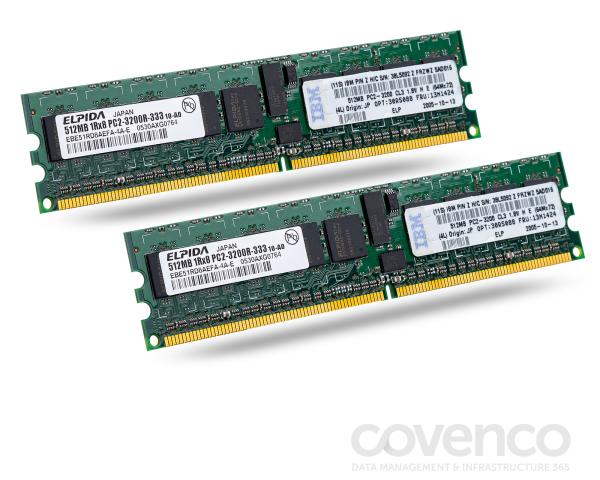 1GB (2 X 512MB) PC2 3200 ECC MEMORY