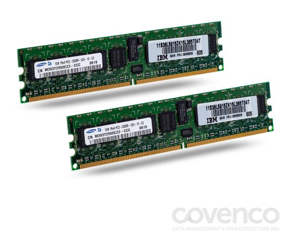 2 x 1GB PC2-3200 ECC DDR2 SDRAM RDIMM Kit