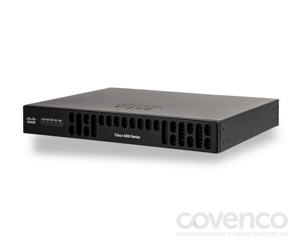 4221 ISR With 2 Onboard GE, 2 NIM Slots, 1 ISC Slot, 8 GB Flash Memory Default, 
