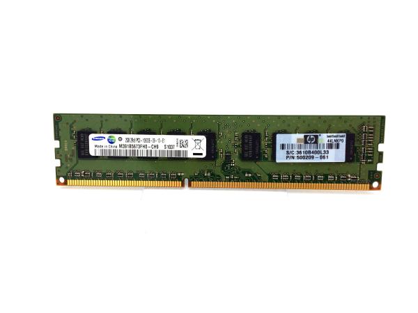 HP 1x2GB PC3-10600E MEMORY Kit (UNBUFFERED)