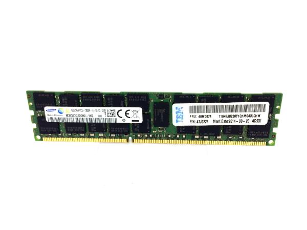 16 GB (2Rx4, 1.35 V), PC3-12800 DDR3 ECC 1600 MHz Low-Profile RDIMM