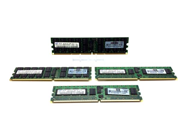 HP 8GB Chip Spare PC2-4200 ECC x4 Single Rank Registered DDR2 SDRAM Memory Quad 