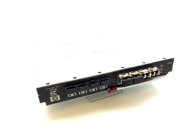 HP 4Gb SAN Switch, 24 Ports Enabled (16 internal, 8 External), (4) Short Wave 4G