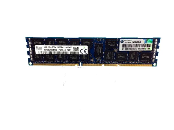 HP 16GB (1x16GB) Dual Rank X4 PC3-12800R (DDR3-1600) Registered CAS-11 Memory Ki