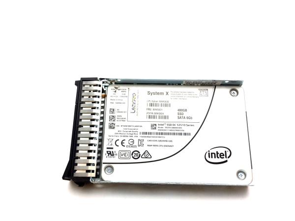 Intel S3510 480GB Enterprise Entry SATA Gen 3 Hot-Swap 2.5 inch Solid State Driv