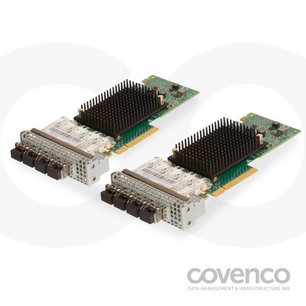 16 Gb Fibre-Channel 4 Port Adapter Cards (Pair) Inc SFP's