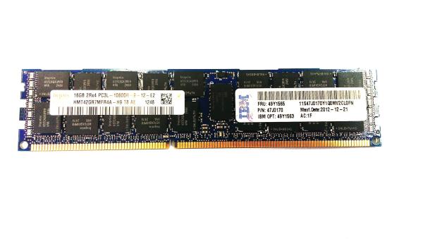 16GB (1x16GB, 2Rx4, 1.35V) PC3L-10600 CL9 ECC DDR3 1333MHz Low-Profile RDIMM