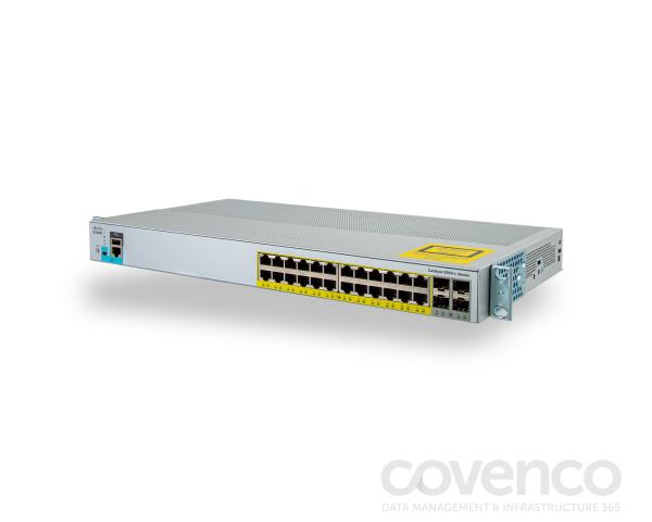 Catalyst 2960L 24 Port GigE With PoE, 4 X 1G SFP, LAN Lite